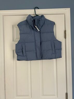 Garage Light Blue Quilted Puffer Vest for Kids